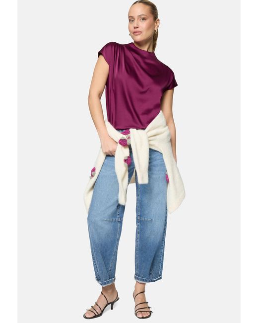 Zero Purple Bluse