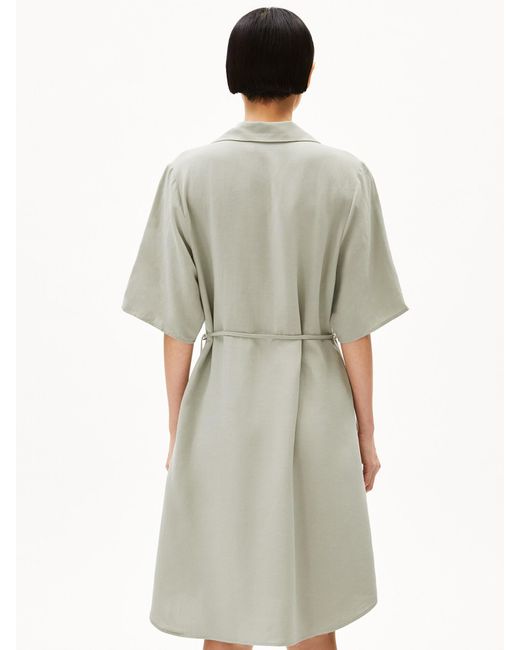 ARMEDANGELS Green Kleid Femnaami Lino