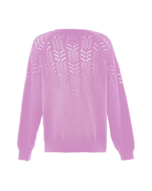 Jalene Purple Strickjacke