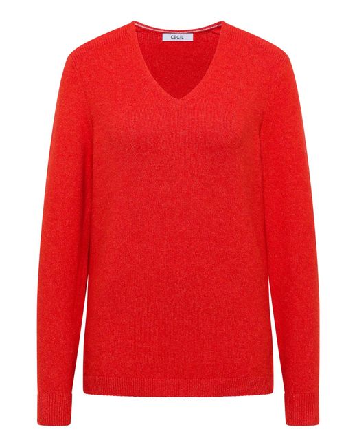 Cecil Red Pullover
