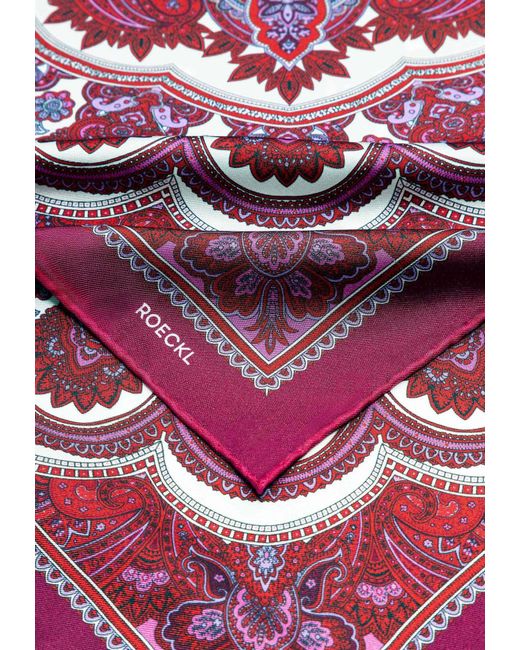 Roeckl Purple Tuch Fine Paisley Nicky