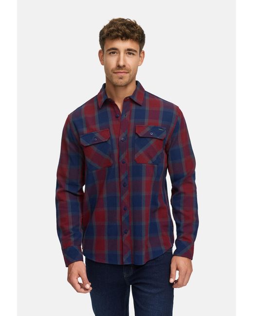 INDICODE Hemd Pomal in Blue für Herren