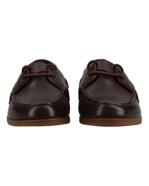 Clarks Halbschuhe Leder Bootsschuh in Brown für Herren