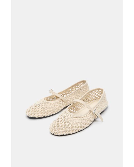 Pull&Bear Natural Riemchenballerina