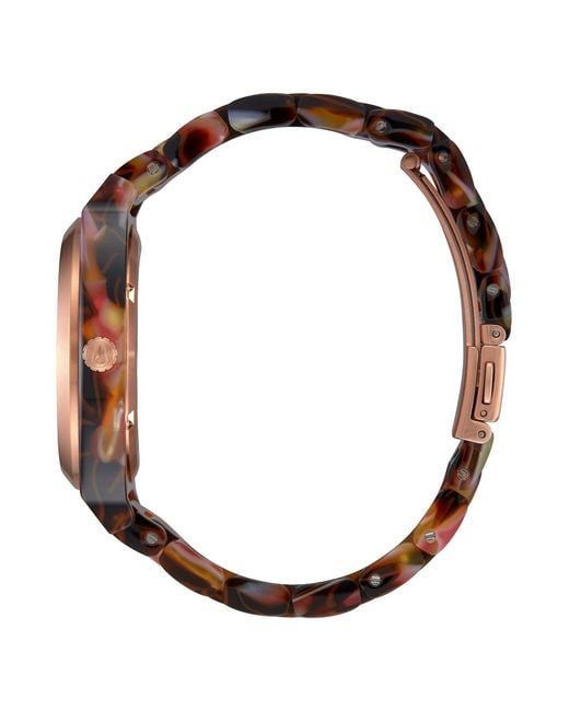 Nixon Uhr Time Teller in Pink für Herren