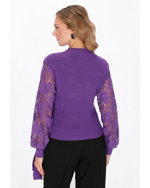 faina Purple Pullover