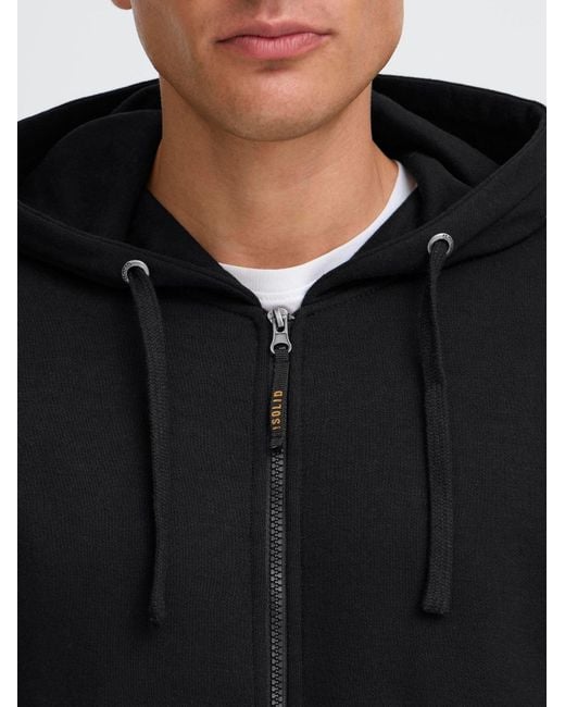 Solid Sweatjacke Sdaupo in Black für Herren