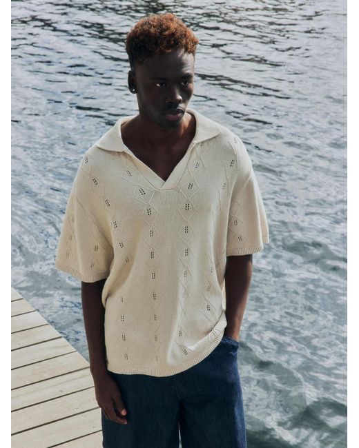 Solid Poloshirt Sdudell in White für Herren