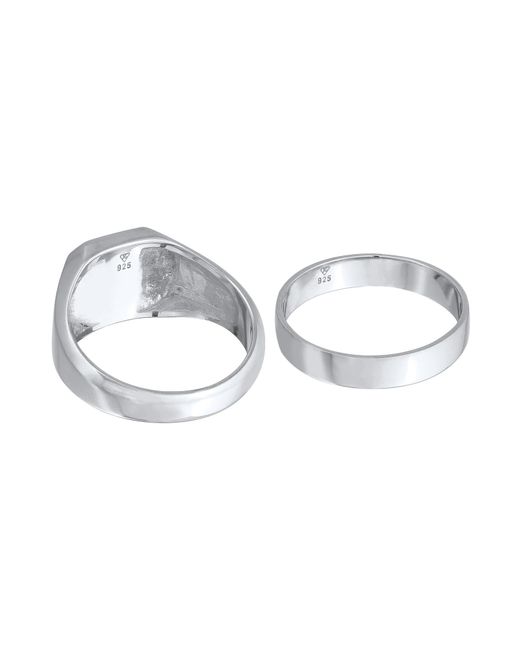 Kuzzoi Ring Set in Multicolor für Herren