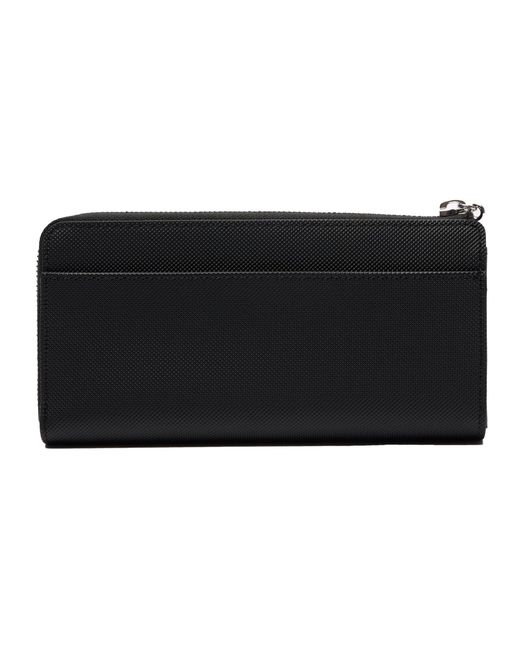 Lacoste Black Ö Geldbörse Lederimitat DAILY City Long Wallet