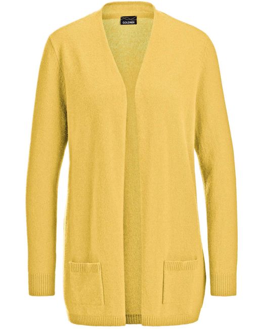 Goldner Yellow Strickjacke