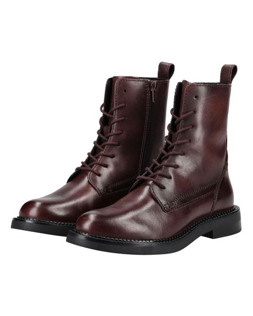 Geox Brown Stiefelette Leder Schnürstiefelette