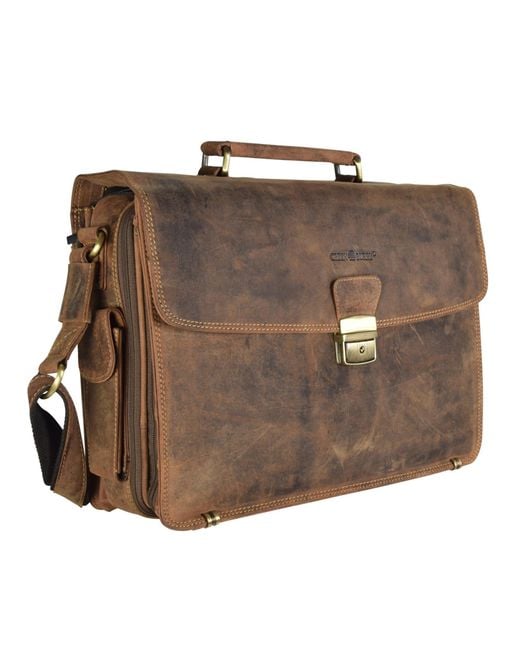 Greenburry Brown Aktentasche
