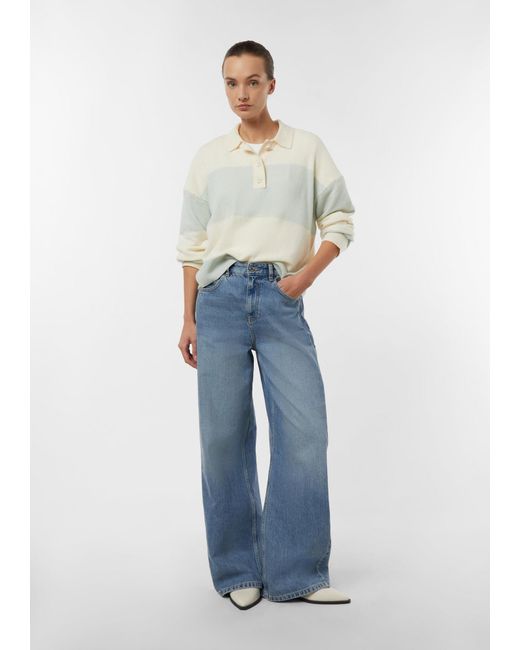 Comma, White Pullover