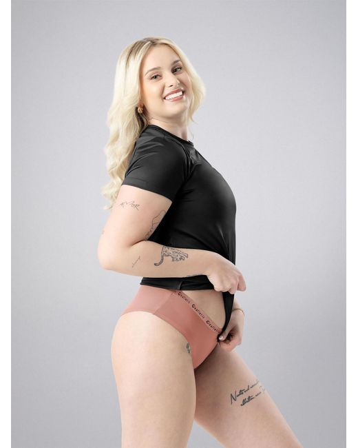 LEAFLETIC Pink Slip Mid Rise Brief