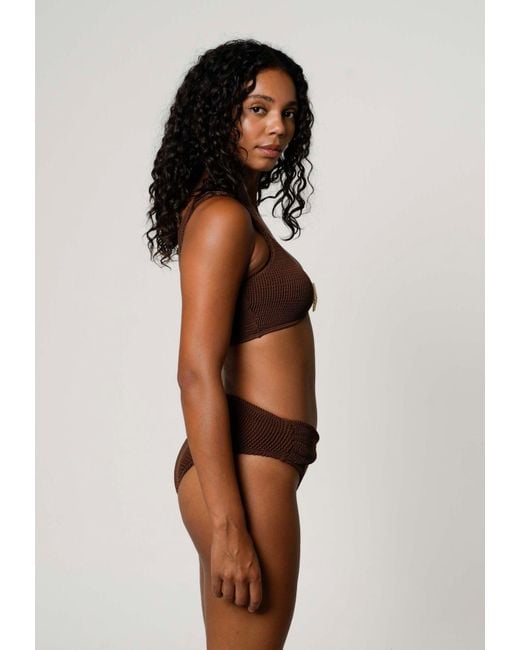 Moda Minx Brown Bikinitop