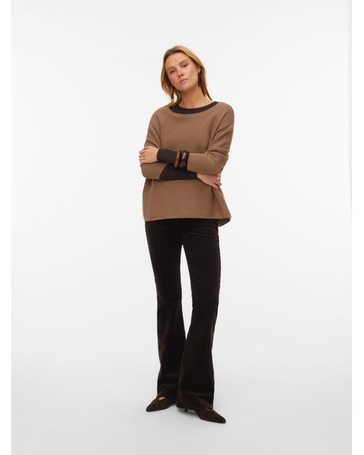Vero Moda Brown Pullover Vmnew Nora