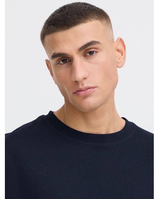 Solid T-Shirt Sddanton in Blue für Herren