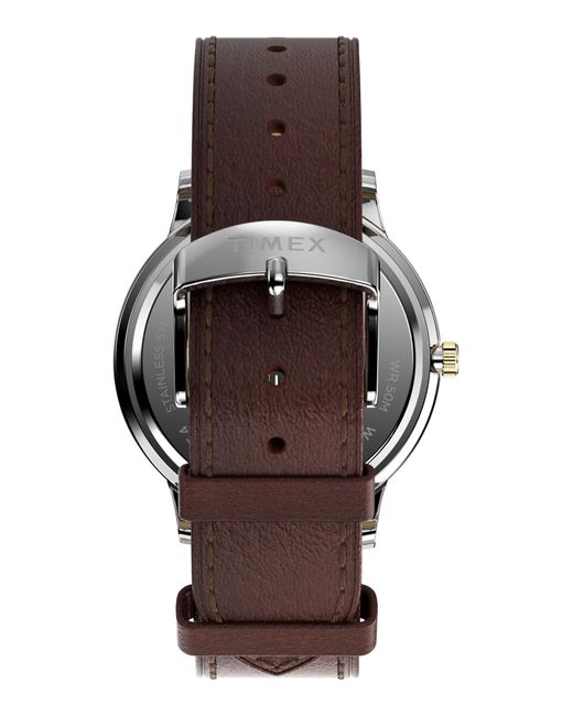 Timex Analoguhr Waterbury Classic Moon Phase in Gray für Herren