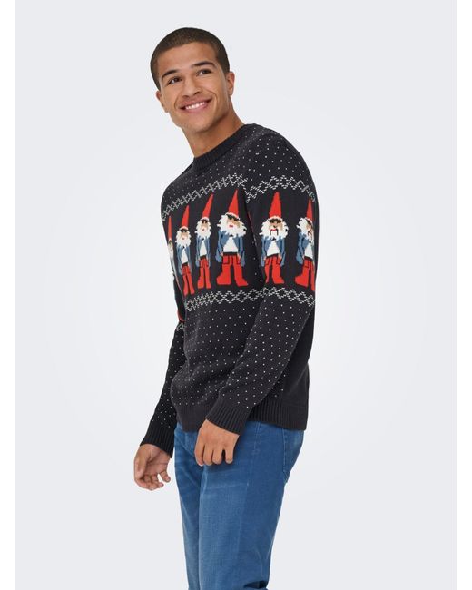 Only & Sons Pullover Onsx-Max in Gray für Herren