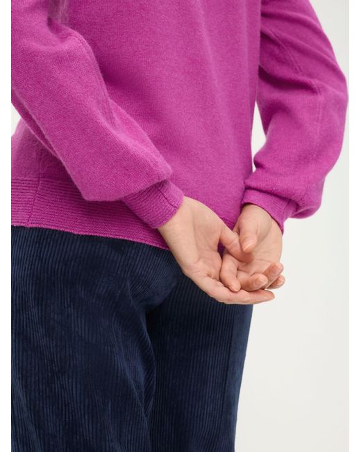 Olsen Purple Pullover, Gerade Geschnitten