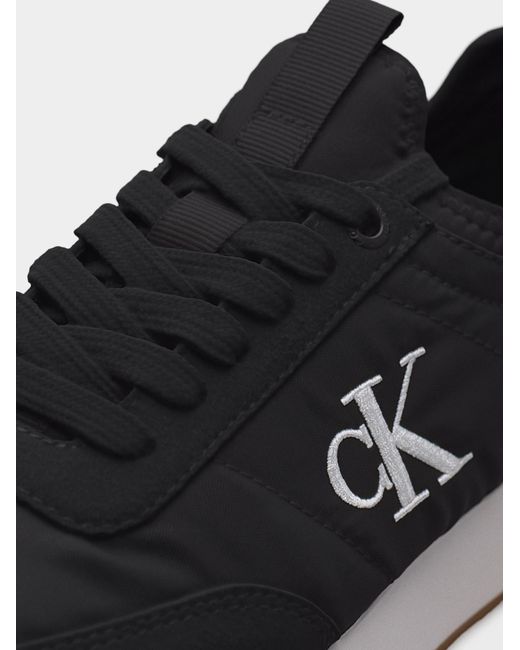 Calvin Klein Black Sneaker Essential Retro Mono-Sock Fit