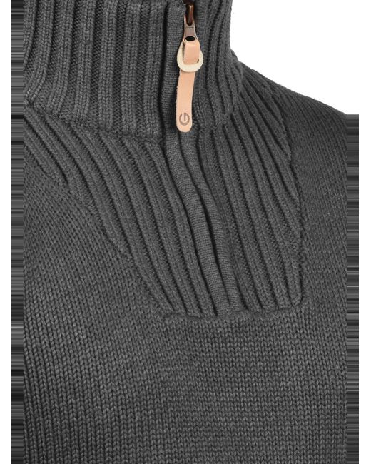 Solid Strickpullover Petro in Gray für Herren