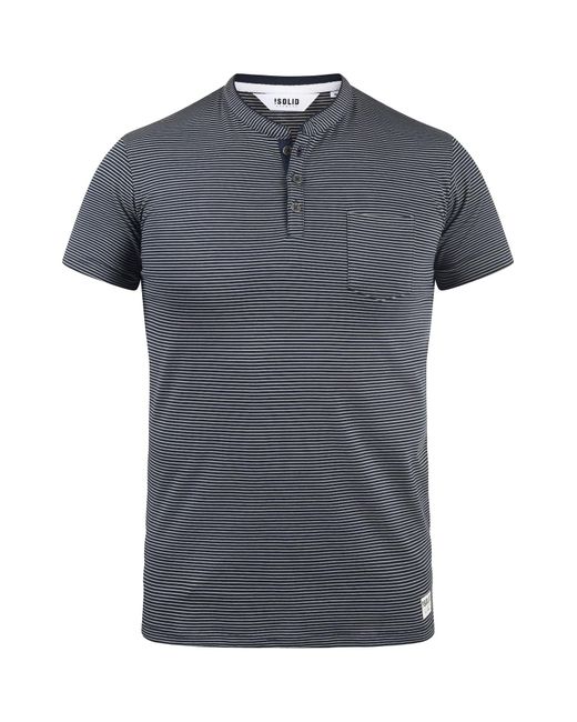 Solid Rundhalsshirt 'alfi' in Gray für Herren