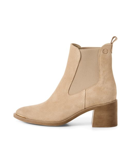 Tamaris Natural Chelsea Boots