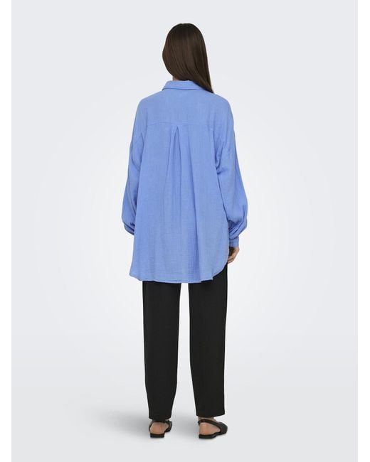 ONLY Blue Bluse Onlthyra