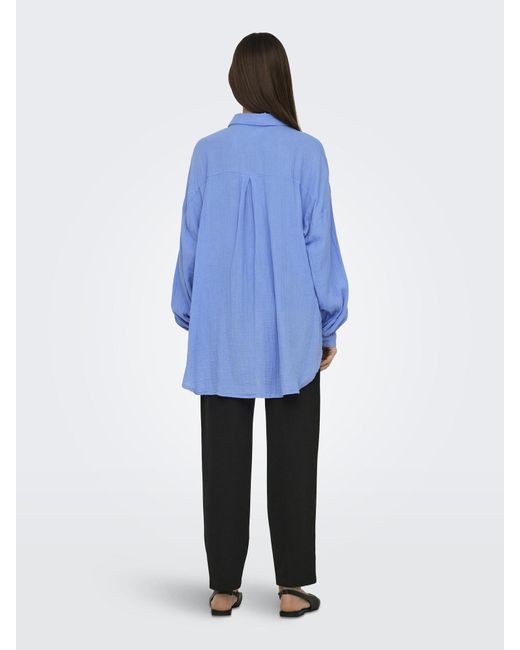 ONLY Blue Bluse 'Onlthyra'