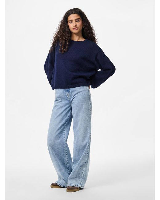 Pieces Blue Pullover Pcida