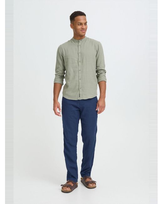 Blend Leinenhose Bhlikan in Blue für Herren