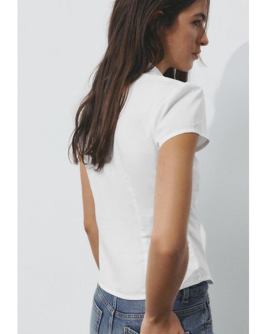 Pull&Bear White Bluse