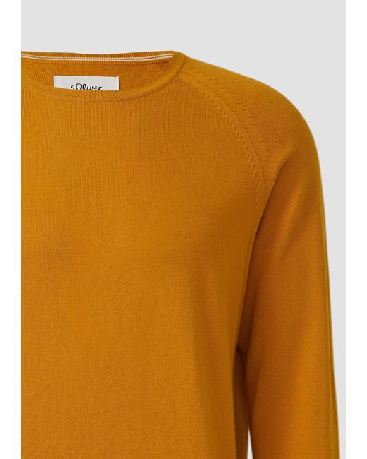 S.oliver Pullover in Orange für Herren