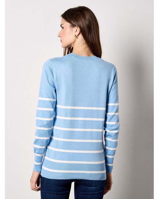 Apricot Blue Pullover
