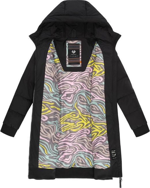 Ragwear Black Funktionsmantel 'Briosh'