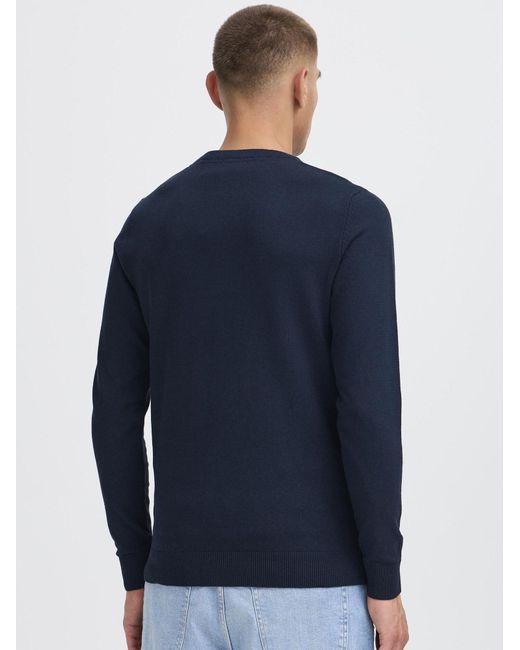 Solid Strickpullover Sdakant in Blue für Herren