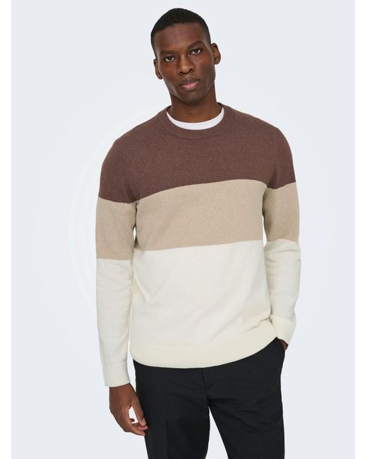 Only & Sons Pullover Onsrex in Multicolor für Herren