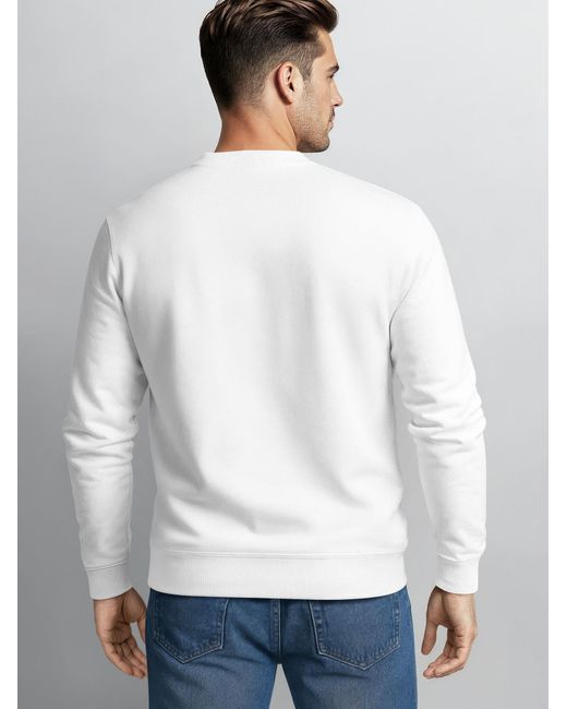 Neverless Sweatshirt Good Vibes 76 in White für Herren