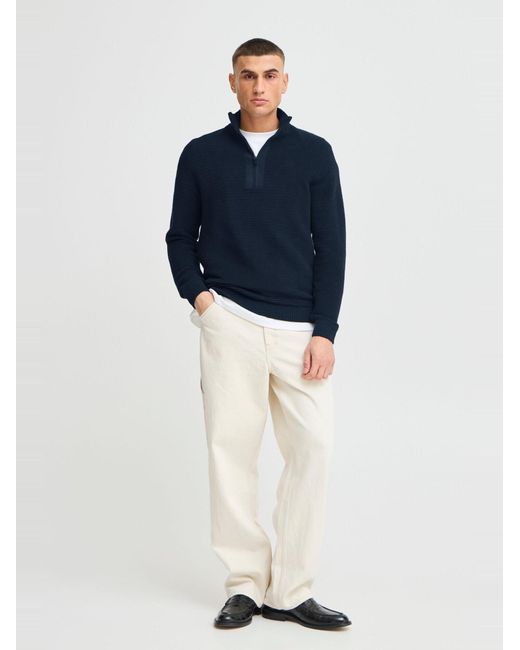 Solid Pullover Valencia in Blue für Herren