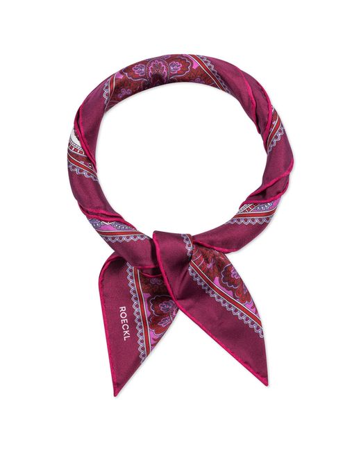 Roeckl Purple Tuch Fine Paisley Nicky