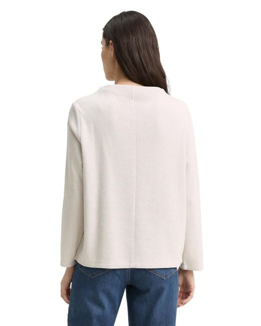 Tom Tailor White Pullover
