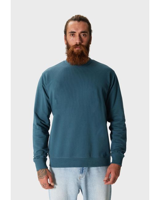 Oldskull Sweatshirt Plain Basic in Green für Herren