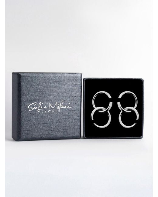 Sofia Milani Metallic Ohrringe Circles