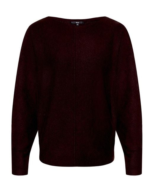 Zero Blue Strickpullover Mit Fledermausärmeln