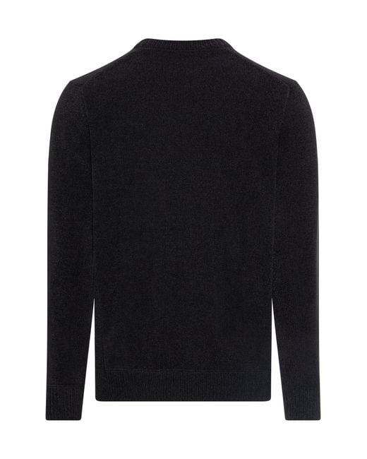 Camel Active Pullover Mit Seitlichem Strick-Einsatz in Black für Herren