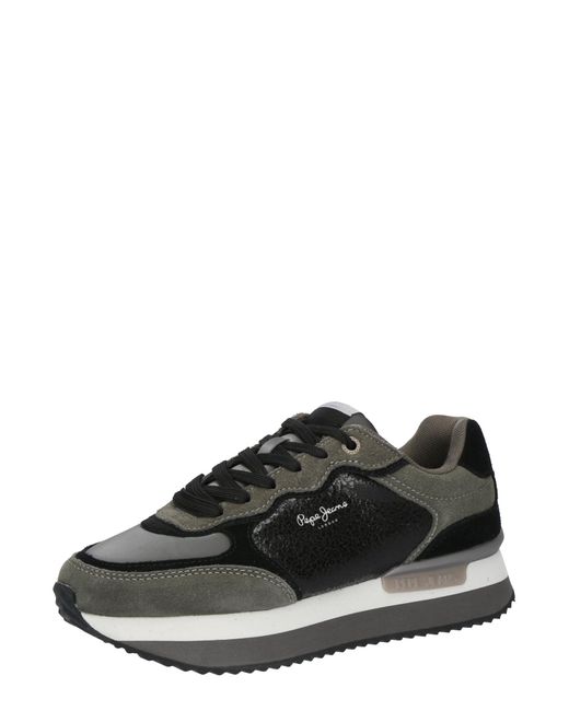 Pepe Jeans Black Sneaker 'Rusper Stars'