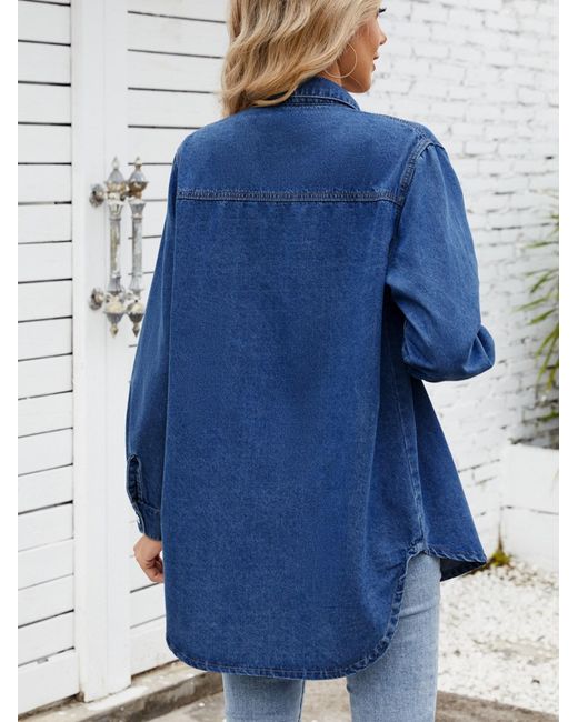 efashion Blue Bluse