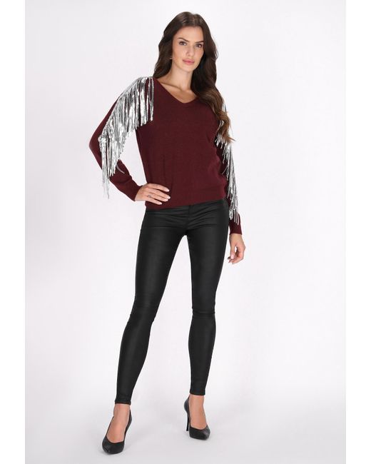 faina Red Pullover